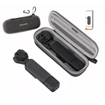 SUNNYLIFE keménytok karabinerrel DJI Osmo Pocket 4 / 3-hoz - szürke