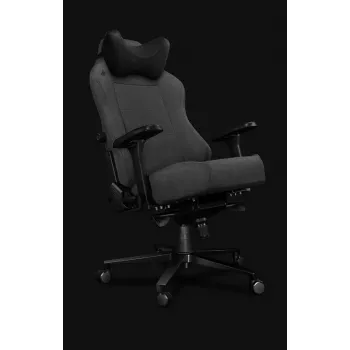 Yumisu 2054 szövet gaming szék szürke/fekete, 150 kg, 2D karfák, dönthető 90-150°