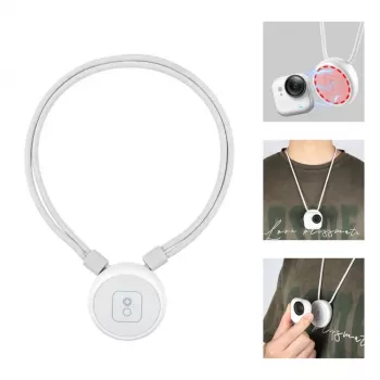 PULUZ PU1205W mágneses nyakpánt Insta360 GO Ultra kamerához, fehér