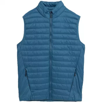 4F férfi farmer mellény M062 32S Regular Fit szabadidős gombos záródás