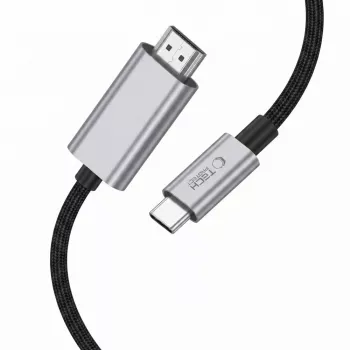 TECH-PROTECT ULTRABOOST kábel USB-C - HDMI 2.1 8K 60Hz 200cm vasszürke