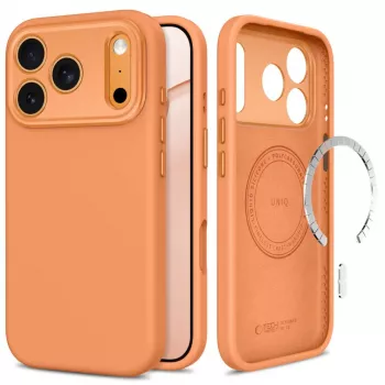 TECH-PROTECT UNIQ MagSafe átlátszó tok iPhone 17 Pro / 18 Pro készülékhez - Cosmic Orange