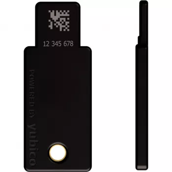 YubiKey 5 NFC biztonsági kulcs 2 darabos csomag (fekete/arany, USB-A és NFC)