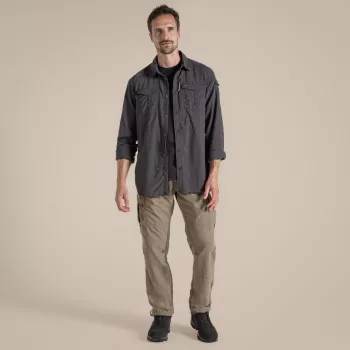 Craghoppers NosiLife Adventure hosszú ujjú ing III - Black Pepper, M