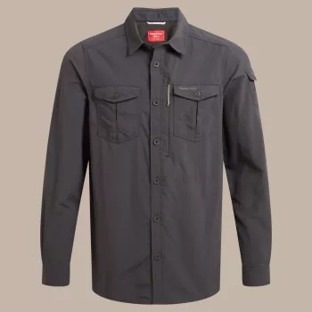 Craghoppers NosiLife Adventure LS ing III - Black Pepper, XL