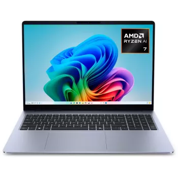Dell 16S DS16265 Ryzen AI 7 445 16 inch WQXGA laptop - 32GB RAM, 1TB SSD, Windows 11 Home, platina ezüst