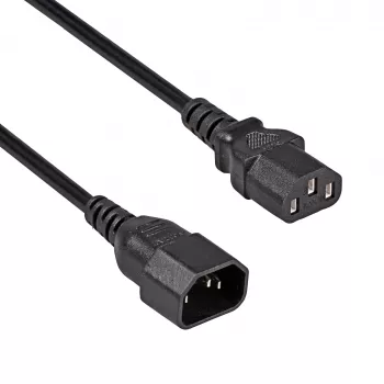 Akyga AK-PC-07C hosszabbítókábel CU IEC C13 - C14 3m fekete