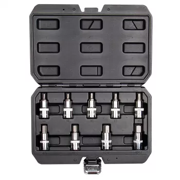 NEO TOOLS hatszögletű bitek 55 mm-es dugókulccsal, 9 darabos készlet