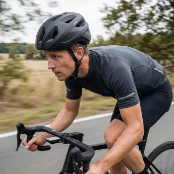 Kask Active LED kerékpáros sisak, matt fekete, L méret VA0424BML Vayox