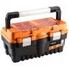 NEO TOOLS 18 szerszámosláda TOP-84-102 | konzolos szervező 2 polccal és fémzárakkal