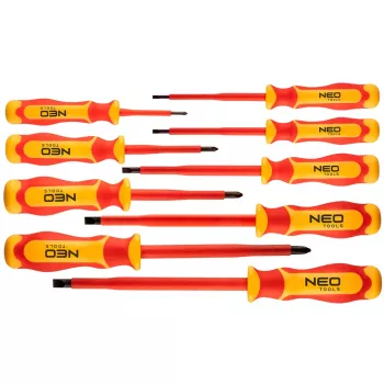 NEO TOOLS 9 darabos 1000V szigetelt csavarhúzókészlet feszültségmérővel