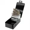 NEO TOOLS 25 darabos HSS-Co kobalt fémfúró készlet, 1,0–13,0 mm, teljesen köszörült, 135° csúcsszög, DIN 338, fémtok