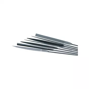 NO NAME S.89266 precíziós tűreszelő készlet RPJ-8, 8 részes, 160 mm, 2-es vágás, karbonacél