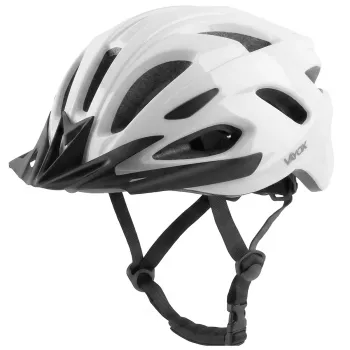 Vayox Speed kerékpáros sisak fényes fehér LED-világítással, L méret (58-61 cm) VA0425WGL