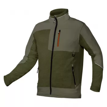 NEO TOOLS OUTDOOR softshell pulóver, palackzöld, XXXL