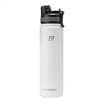 ROCKBROS hőszigetelt kerékpáros kulacs 650 ml fehér
