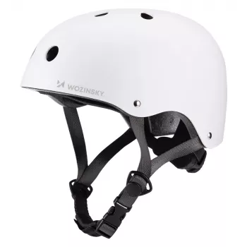 WOZINSKY BMX/roller kerékpáros sisak könnyű 48-52 cm - fehér