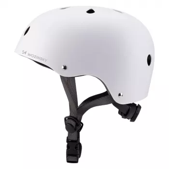 WOZINSKY BMX/roller kerékpáros sisak könnyű 48-52 cm - fehér