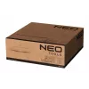NEO TOOLS 90-037 elektromos hőlégfúvó 2000W PTC kerámia fűtésű hőlégfúvó állítható termosztáttal, túlmelegedés- és borulásvédelemmel, hordozható fogantyúval, fekete/szürke