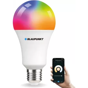 Blaupunkt E27 9W okos LED izzó A60 – Tunable White & RGB, Wi-Fi, Alexa/Google Assistant