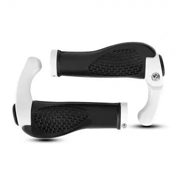 ROCKBROS BT1007W kerékpár-markolat bar enddel – fehér
