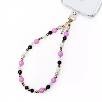 Crong Phone Charm - telefontartó szalag elegáns gyöngyökkel (univerzális lanyard)