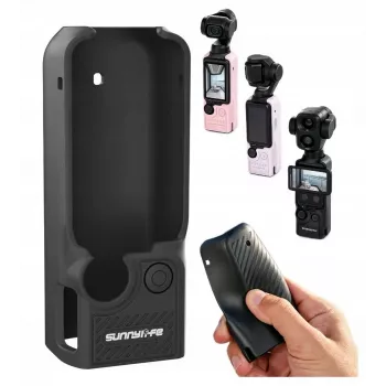 SUNNYLIFE OP4-BHT200-D TPU védőtok DJI Osmo Pocket 3 / 4 / 4P-hez – fekete