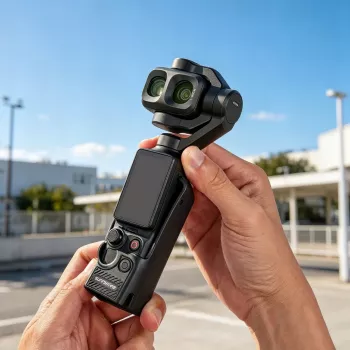 SUNNYLIFE OP4-BHT200-D TPU védőtok DJI Osmo Pocket 3 / 4 / 4P-hez – fekete