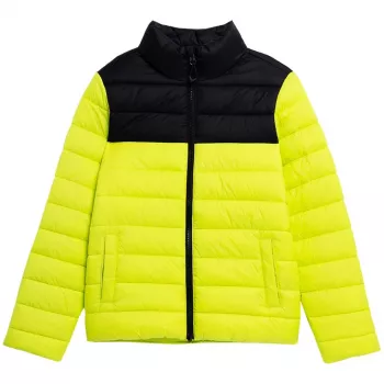 4F fiú pehelydzseki élénkzöld 4FJSS23TDJAM077 45S 158cm