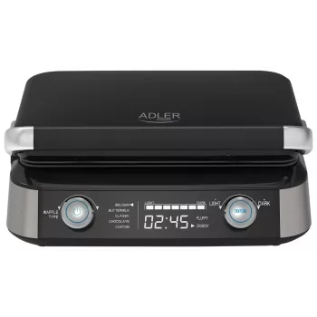 Adler AD 3084 gofrisütő, 2400 W, fekete/ezüst