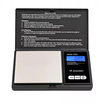 Wozinsky WDW-1000 digitális levélmérleg 50 kg fekete