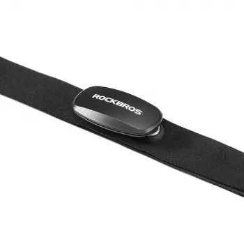 Rockbros HRM812 szívfrekvencia mellkaspánt Bluetooth ANT+ IP67 fekete
