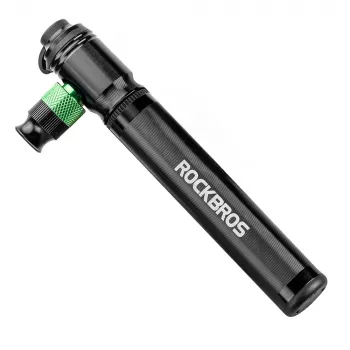 ROCKBROS HQ-75D-CO2 2 az 1-ben mini kerékpárpumpa és CO2-palackos felfújó - fekete