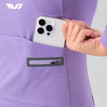 ROCKBROS YPW065 TVI női hosszú ujjú kerékpáros mez őszi/téli lila L méret