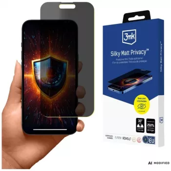 3MK Silky Matt adatvédő kijelzőfólia iPhone 15 Pro készülékhez