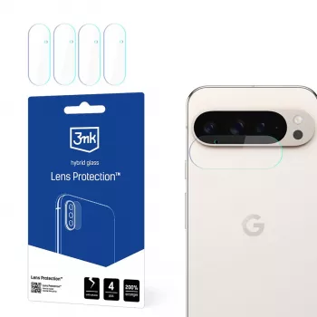 3mk Lens Protection for Google Pixel 9 Pro XL - Tempered Glass Camera Protector, 9H Hardness, Oleophobic Coating, Bubble-Free Installation
