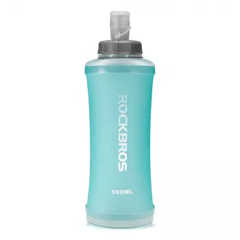 ROCKBROS Soft Flask 500 ml világoskék - összecsukható TPU futókulacs