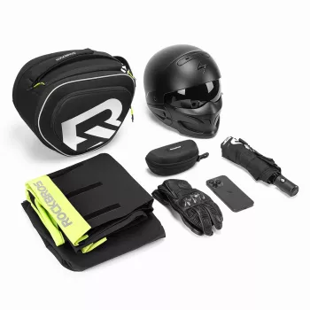 ROCKBROS A40-1 12L motoros tanktáska mágneses és hevederes rögzítéssel, érintőképernyős telefonablakkal, esővédővel, fekete