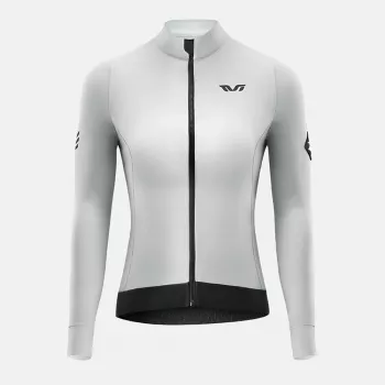 Rockbros YDWT006 TVI női téli kerékpáros kabát őszi/téli L - fehér-szürke