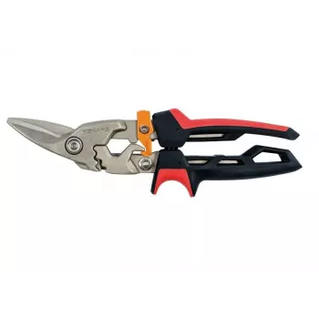 Fiskars PowerGear X balkezes lemezolló lemezhez, 20 mm vágási teljesítmény, PTFE bevonatú pengék, FiberComp markolat