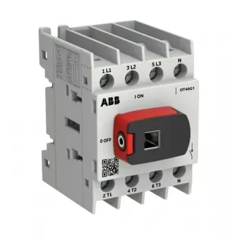 ABB OTOT40G1-4BSN2Plus 40A 4 pólusú terheléskapcsoló, G1 keret, padlóra szerelhető