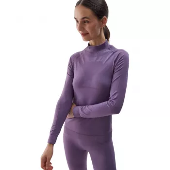 Női varrásmentes termikus fehérnemű szett 4F F156 lila M/L