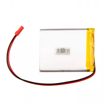 Akyga AKY0627 LP675568 Li-Po akkumulátor 3,7 V 3500 mAh PCM-mel, JST 2,54 mm 2-pin, 150 mm kábel
