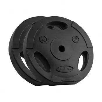 REBEL ACTIVE bitumen súlykészlet 2x15 kg, 31 mm furat, Tri-Grip fogantyúk