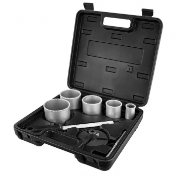 GRAPHITE volfrám lyukfűrész-készlet 32-83 mm, 8 részes