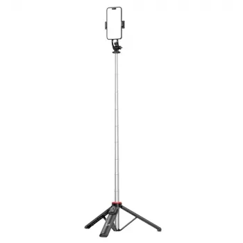 WOZINSKY WC1Y3S szelfibot-állvány 1,3 m telefonartóval - fekete