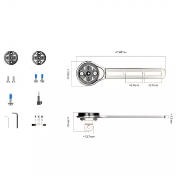 ROCKBROS FK-307T titánötvözet bringaszámítógép-tartó, titán