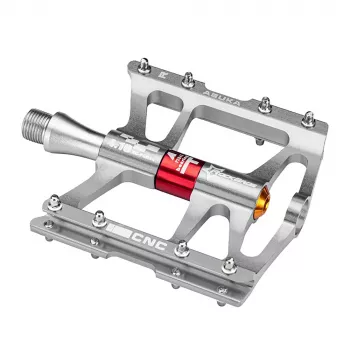 ROCKBROS JT410 4.10 lapos platform bringapedál 4 csapággyal - ezüst