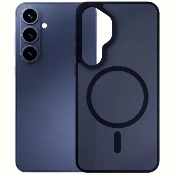 3MK Smoke MagCase Samsung Galaxy S26-hoz – fekete (áttetsző) MagSafe-kompatibilis védőtok