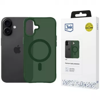 3MK Smoke MagCase Apple iPhone 17-hez – zöld áttetsző MagSafe tok katonai ejtésvédelemmel